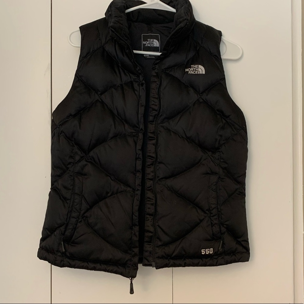 North Face black 550 down fill vest